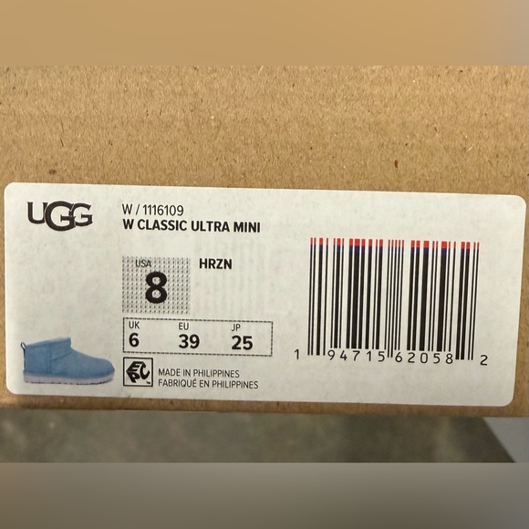 UGG Women's Classic Ultra Mini Horizon Blue Boots - Picture 2 of 6